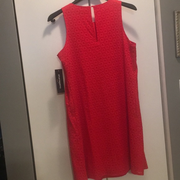 SALE Red Eyelet Dress - Picture 5 of 6